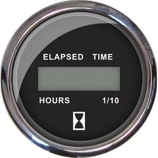 Hourmeter-Digital 12V-32V Blk, #13715, Faria Beede Instruments, Mfr#: 13715
